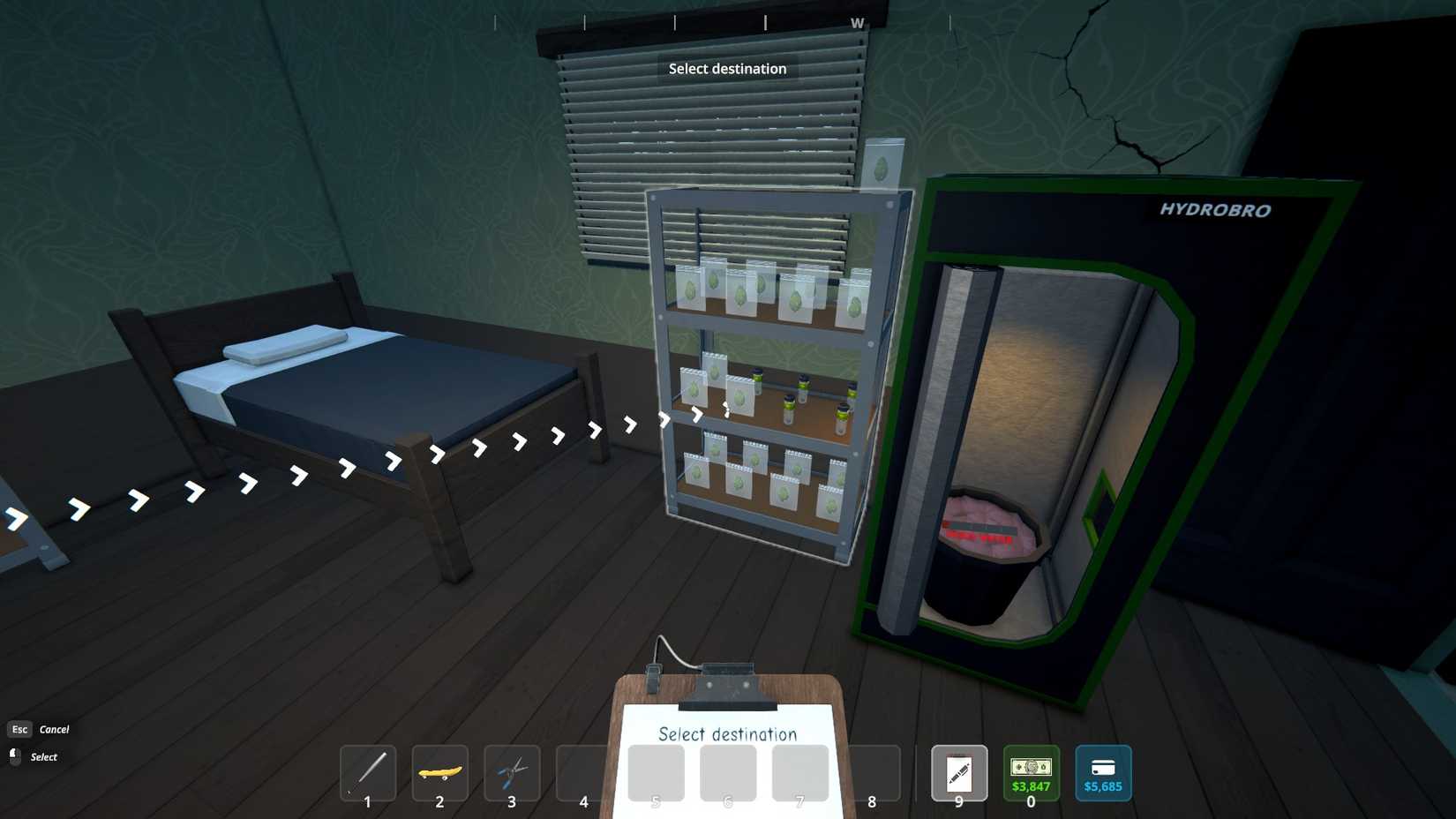 Setting worker route in Schedule 1