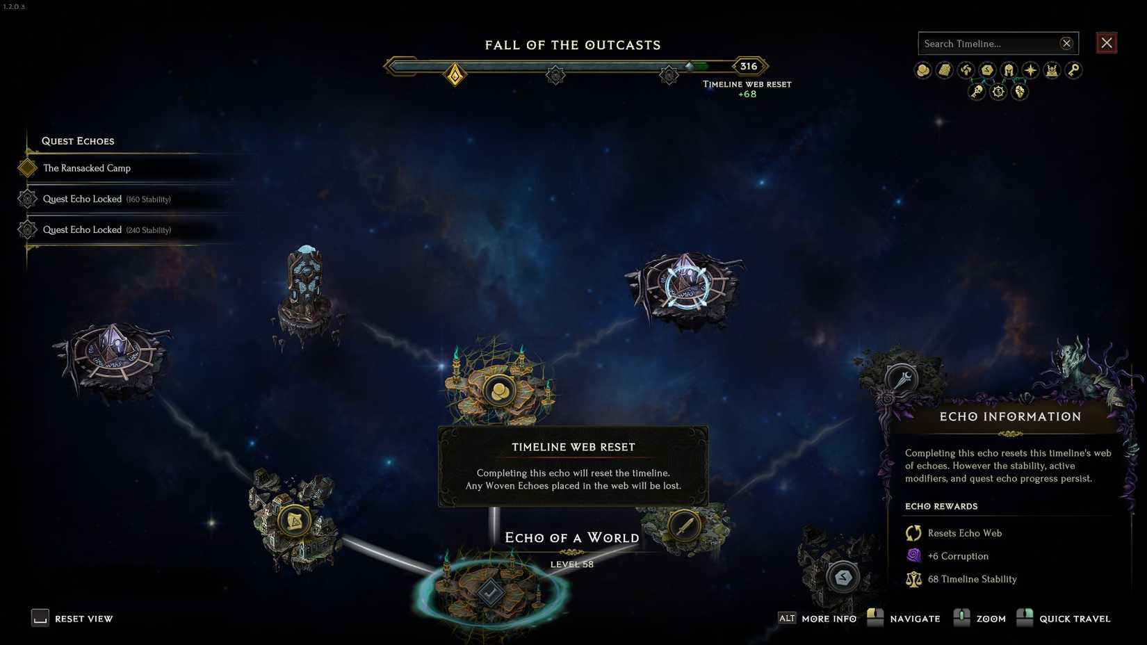 Last Epoch Echo of a World node