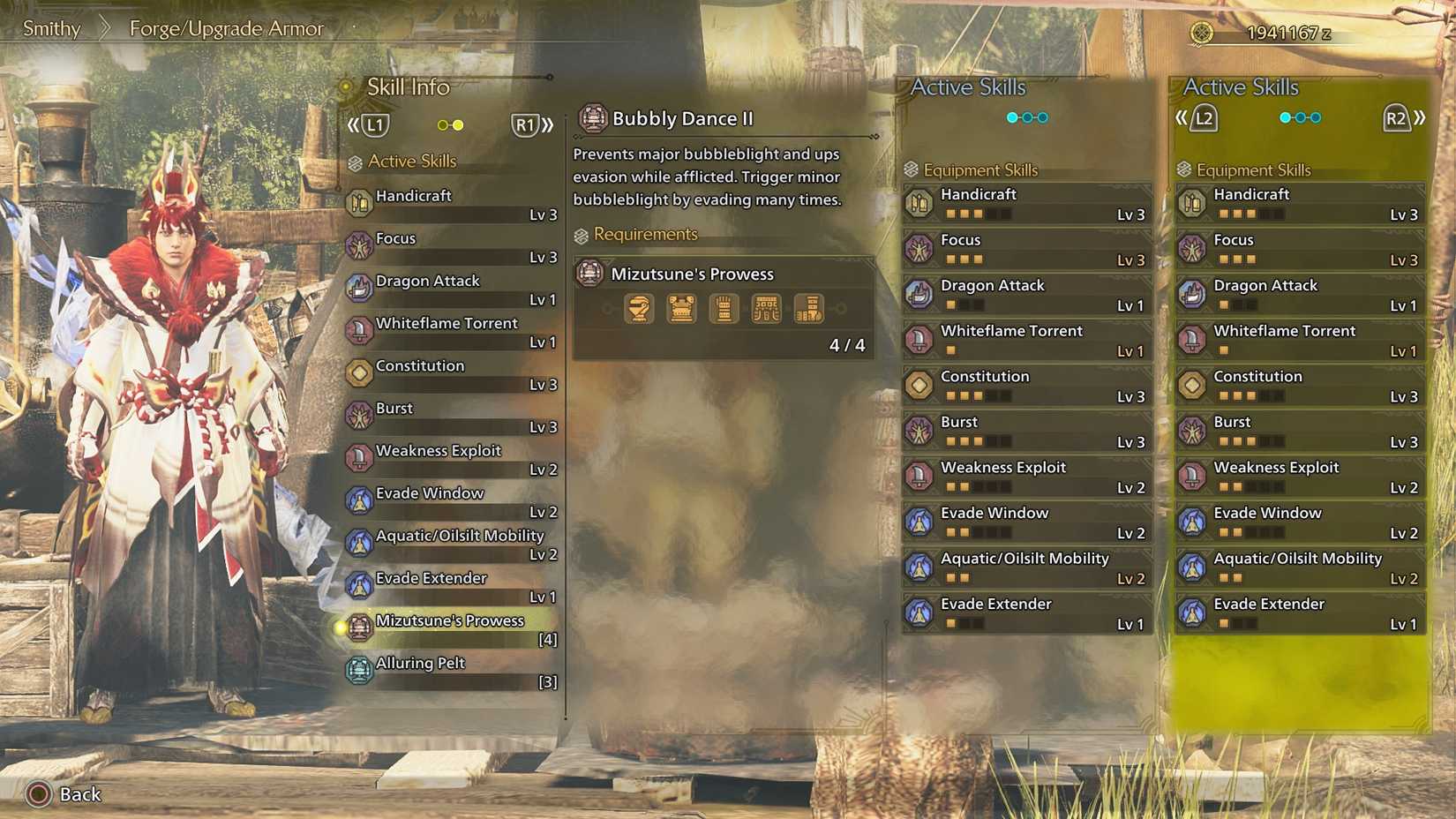 MH Wilds Mizutsune Prowess description