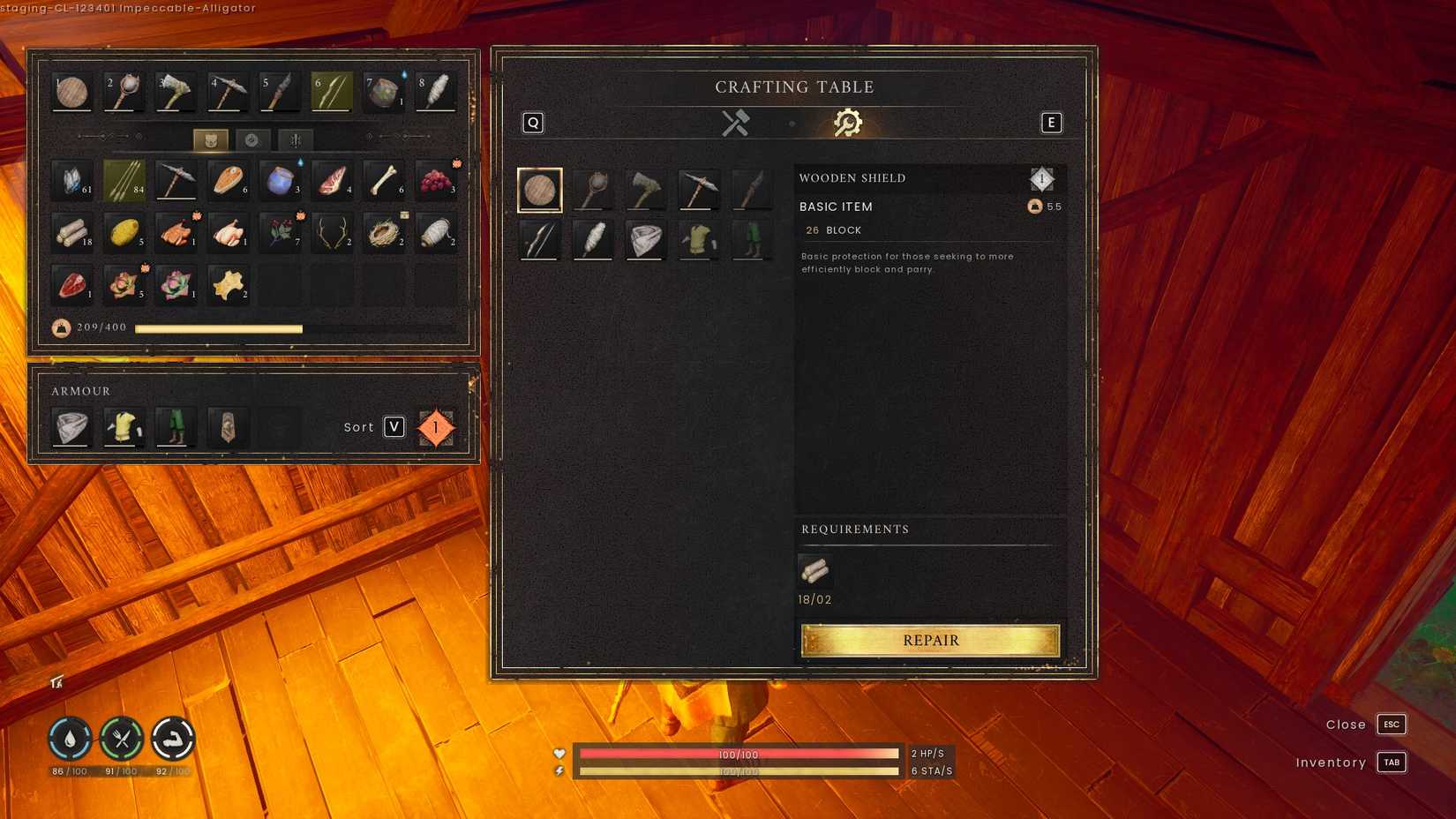 Repairing items in Runescape Dragonwilds