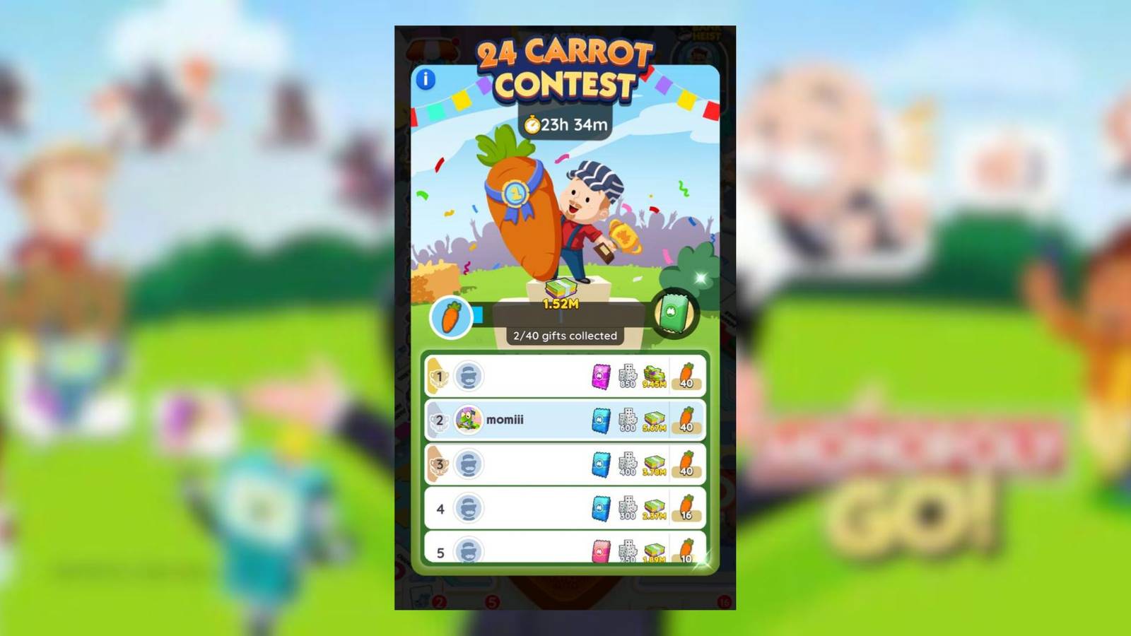 24 hour contest monopoly go