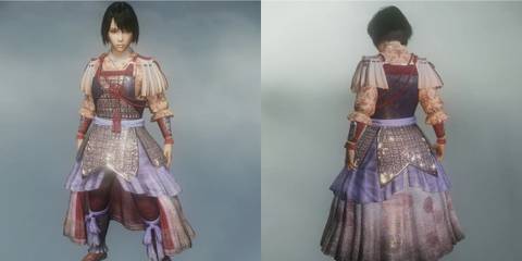 An image from the female armor tweaks mod for Nioh 2