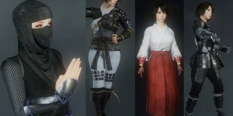 An image from the female armor tweaks mod for Nioh 2