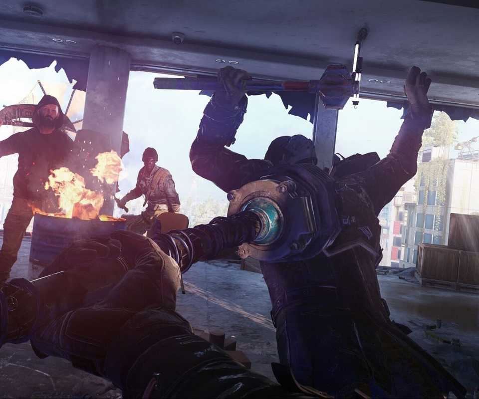 Melee Attacking with a Club in Dying Light 2 Stay Human