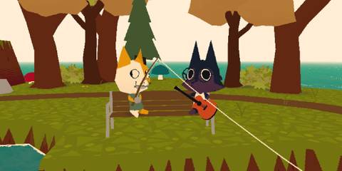 Players fishing together