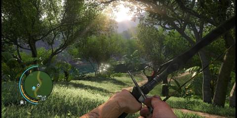 Jason Using The Compound Bow in Far Cry 3