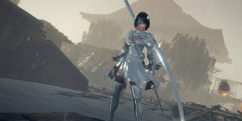 An image from the Automata 2B YoRHa Outfit mod for Nioh 2