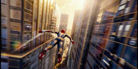 Peter Flying With His Web Wings in Marvel's Spider-Man 2