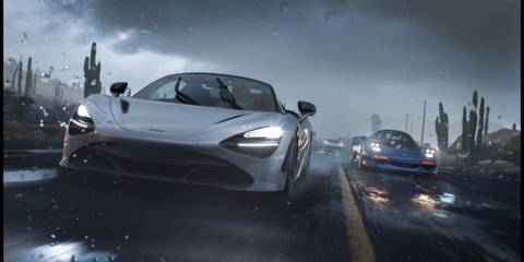 Car Race in the Rain in Forza Horizon 5