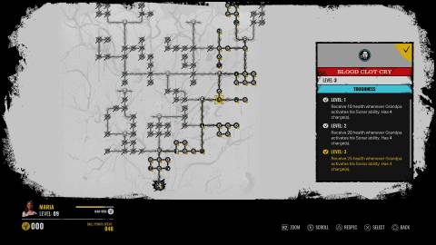Best Maria Skill Tree in Texas Chainsaw Massacre, right side, Blood Clot Cry