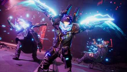 Rafa the Exo-Soldier Fighting an Enemy in Borderlands 4