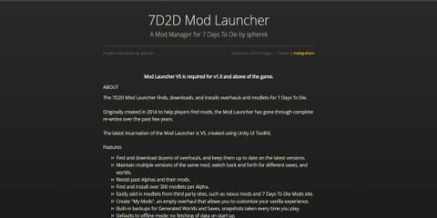 7 DTD Mod Launcher