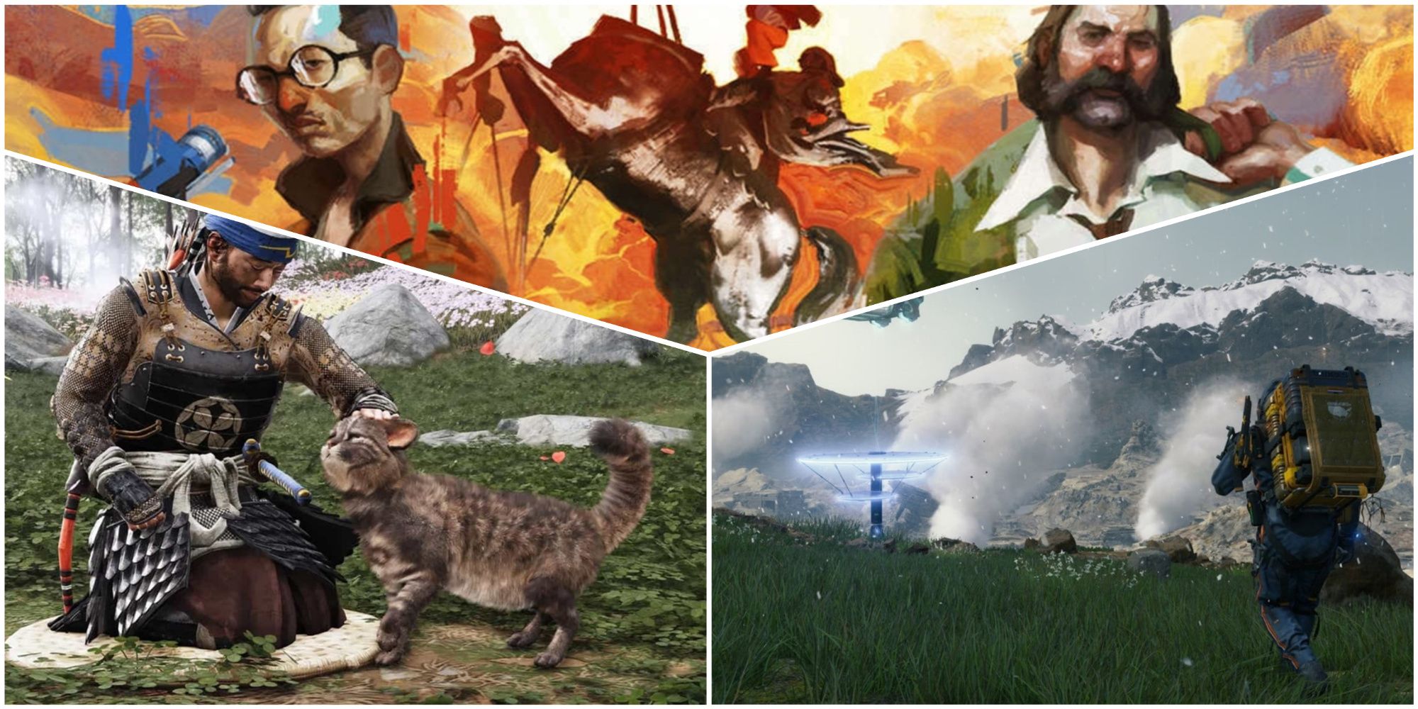 Best Director's Cut Games- Disco Elysium Ghost of Tsushima Death Stranding