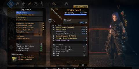 An image from the Perfect Starter Save mod for Nioh 2