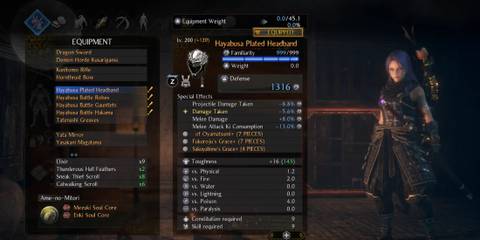 An image from the Perfect Starter Save mod for Nioh 2