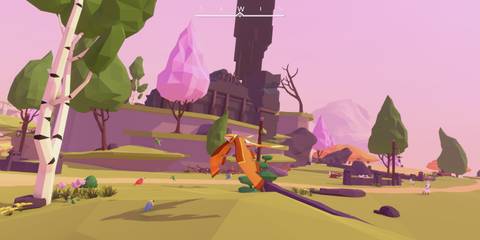 A bird flying close to the ground in AER Memories of Old