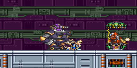 A boss has captured Mega Man in Mega Man X
