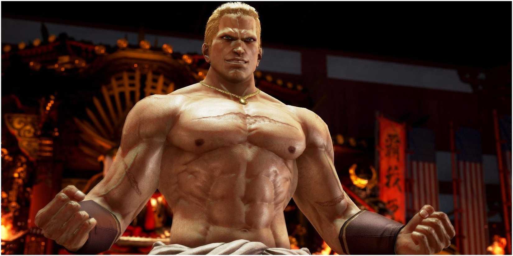 A close up shot of Geese Howard