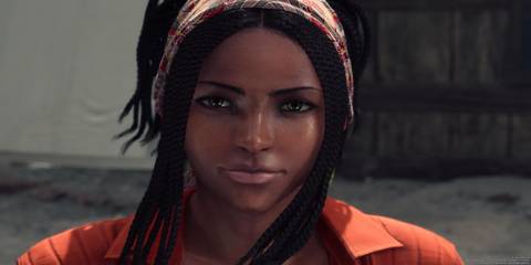 A close up shotr of Myrna Wallace in Final Fantasy 7 Remake-3