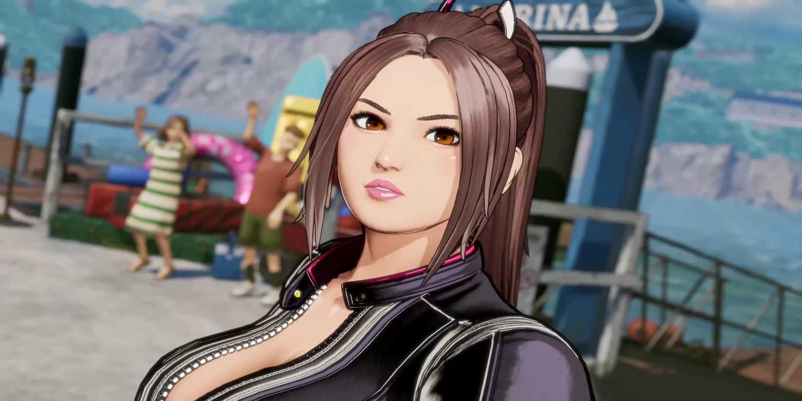 A closeup shot of Mai Shiranui