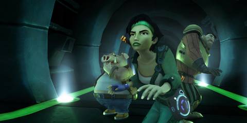 A cutscene featuring characters in Beyond Good & Evil