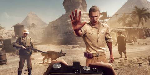 A cutscene featuring characters in Indiana Jones And The Great Circle