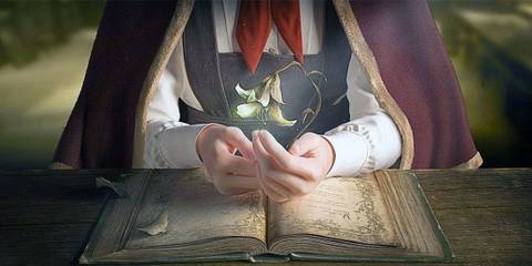 A girl with an open book in Deracine (1)