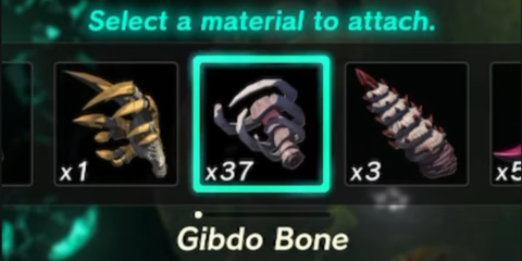 A Key Frame From The Legend Of Zelda Tears Of The Kingdom Showing The Player Receiving A Gibdo Bone