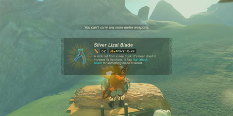 A Key Frame From The Legend Of Zelda Tears Of The Kingdom Showing The Player Receiving A Silver Lyzal Blade