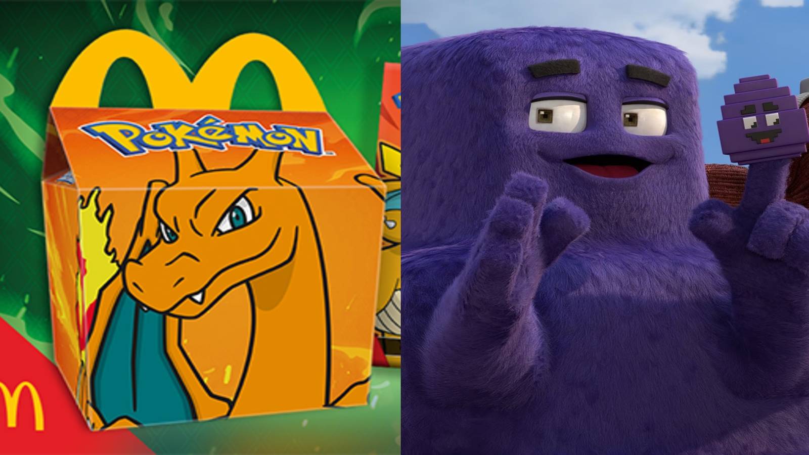 A Minecraft Movie McDonald's With Pokemon TCG