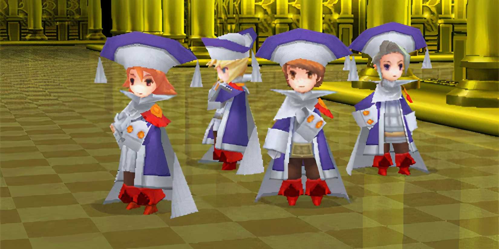 A party of Sages in Final Fantasy 3 (Remake)