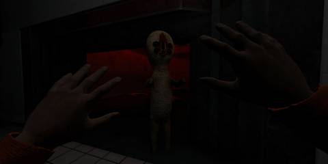 A peculiar looking fiend in front of the player in SCP: Labrat