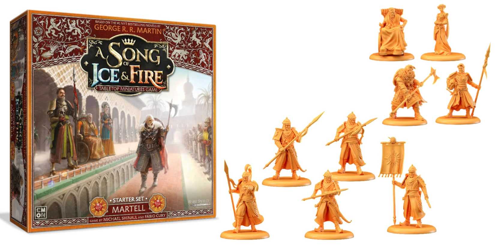 A Song of Ice and Fire Table Miniature Game House Martell Starter Set
