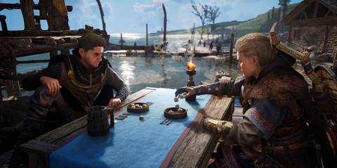 Assassin's Creed Valhalla Playing Orlog