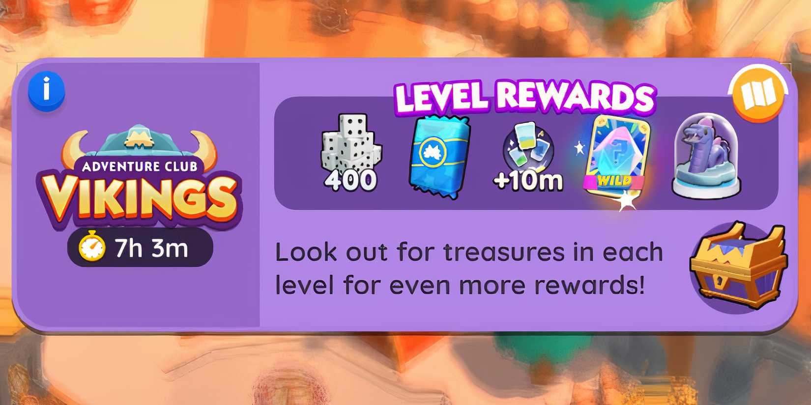 adventure club vikings monopoly go