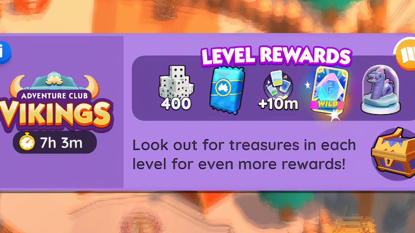 adventure club vikings monopoly go