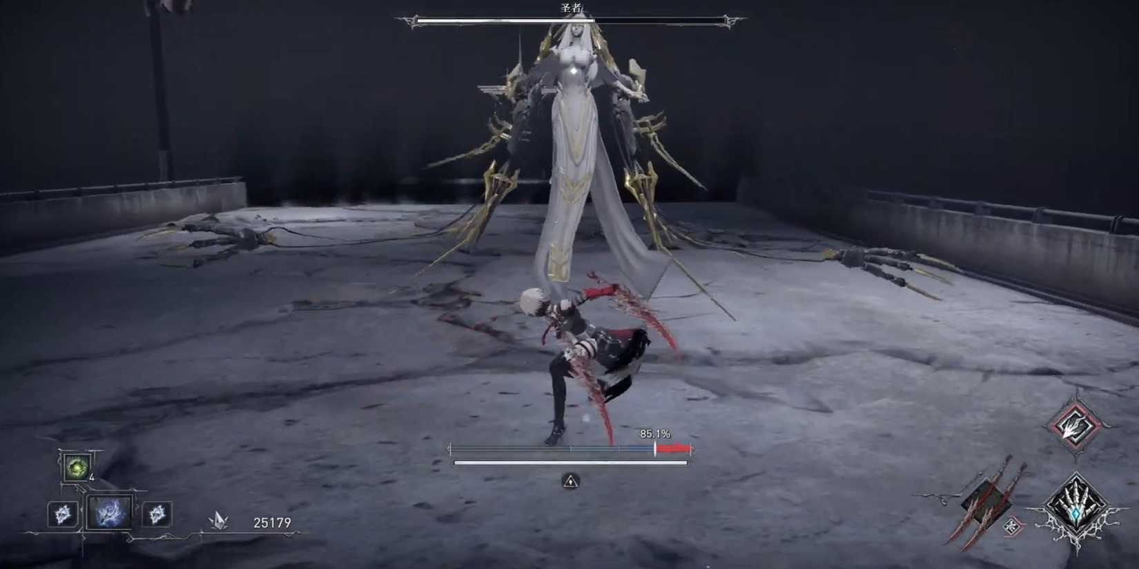 AI Limit boss fight dual blades