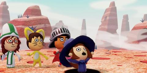 Mii party exploring an event