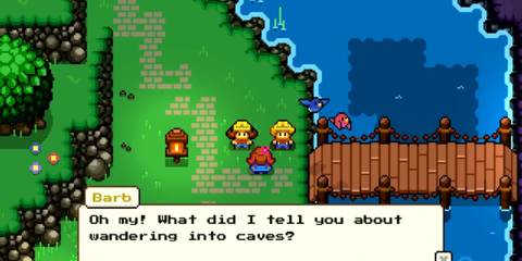 Lily meeting inhabitants