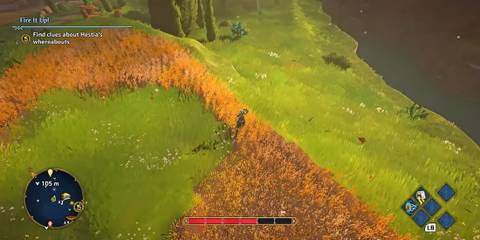 Ash exploring island