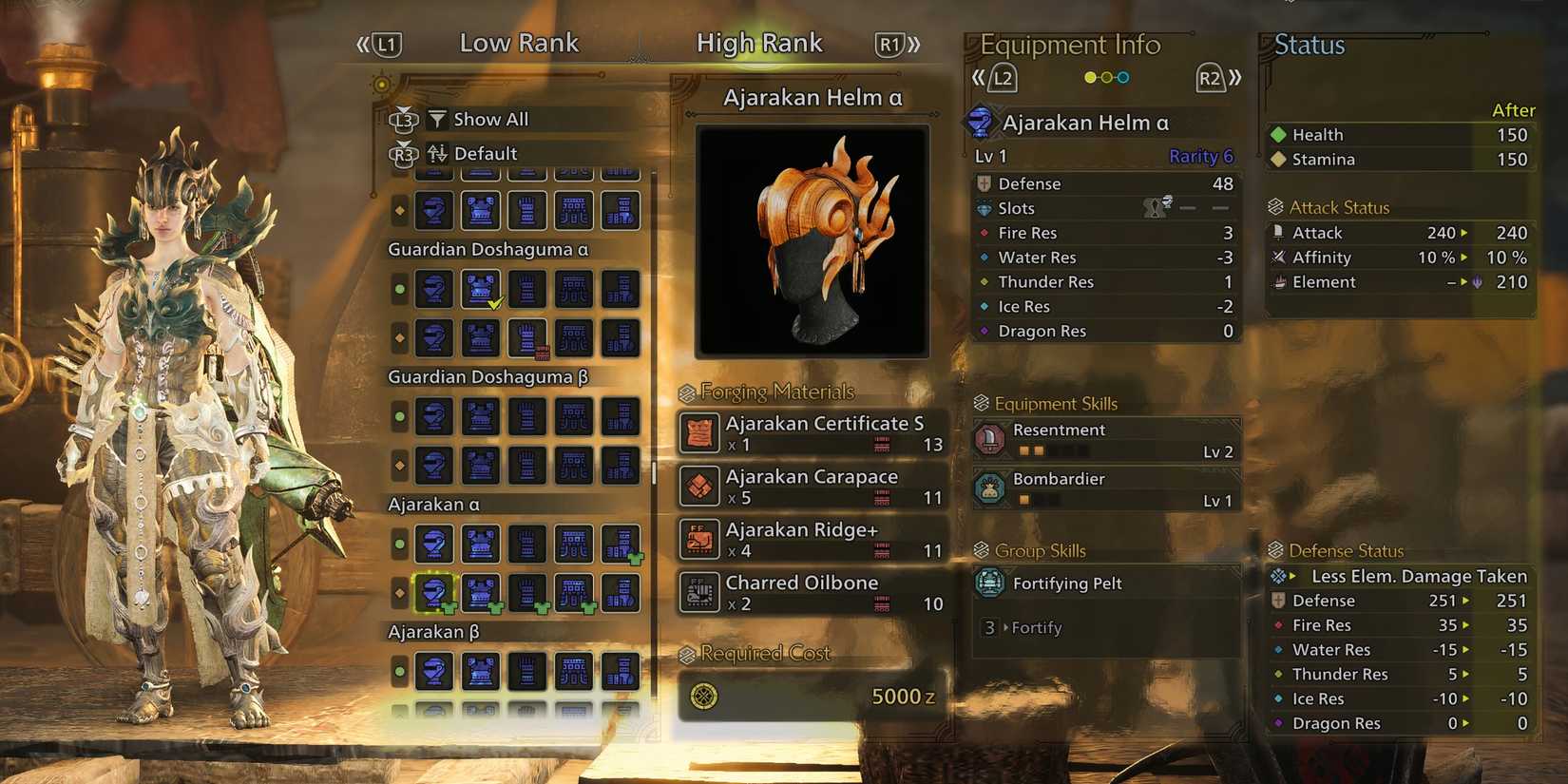 Ajarakan Alpha Armor in Monster Hunter Wilds