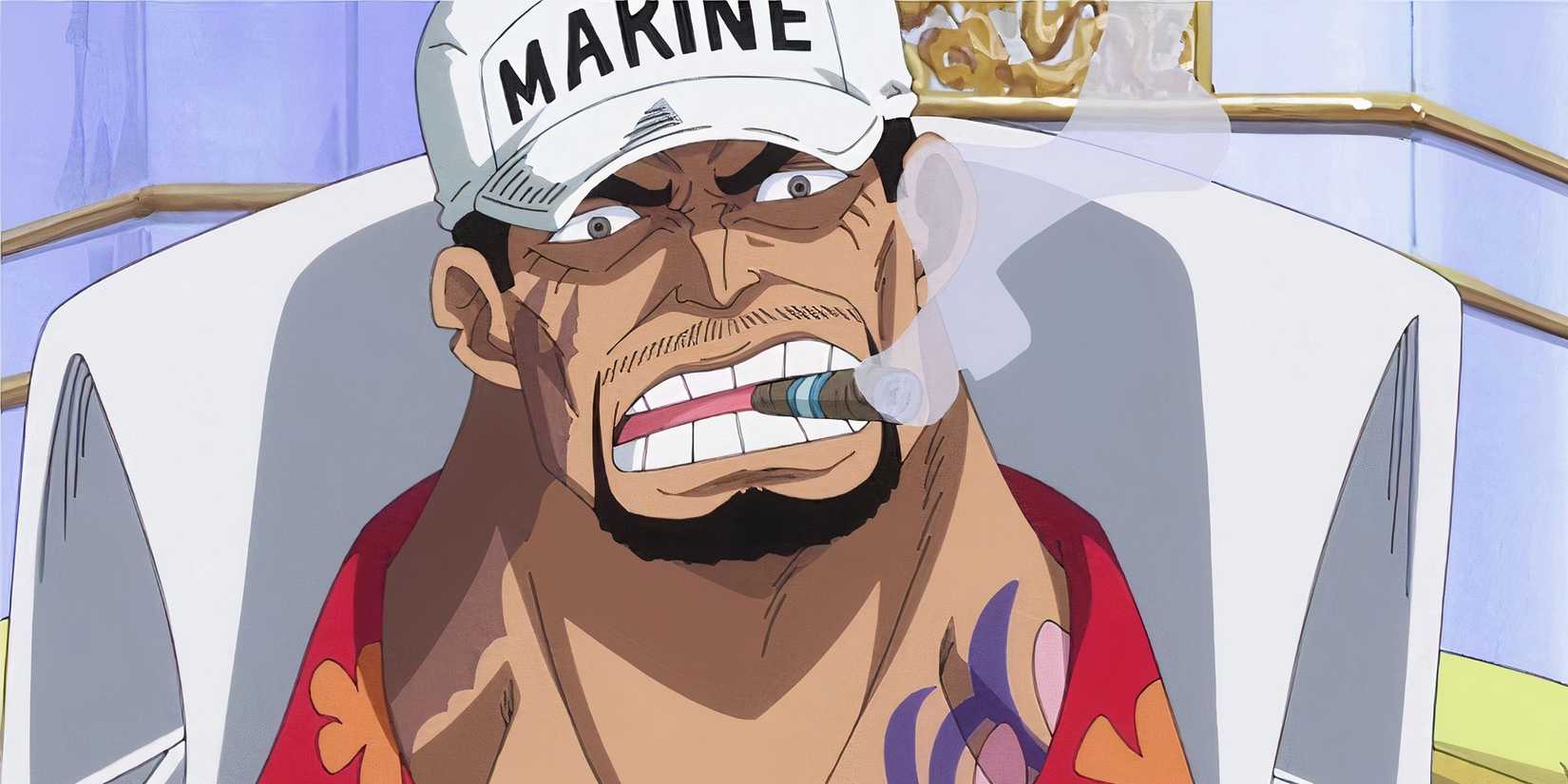 Akainu Smoking in One Piece