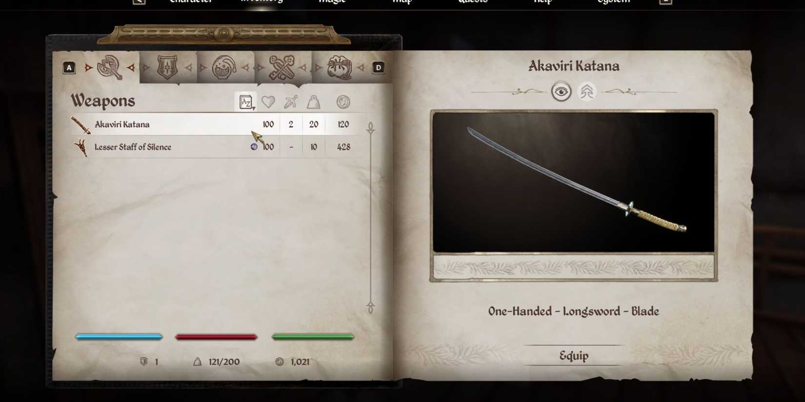 Akaviri Katana Oblivion Remastered