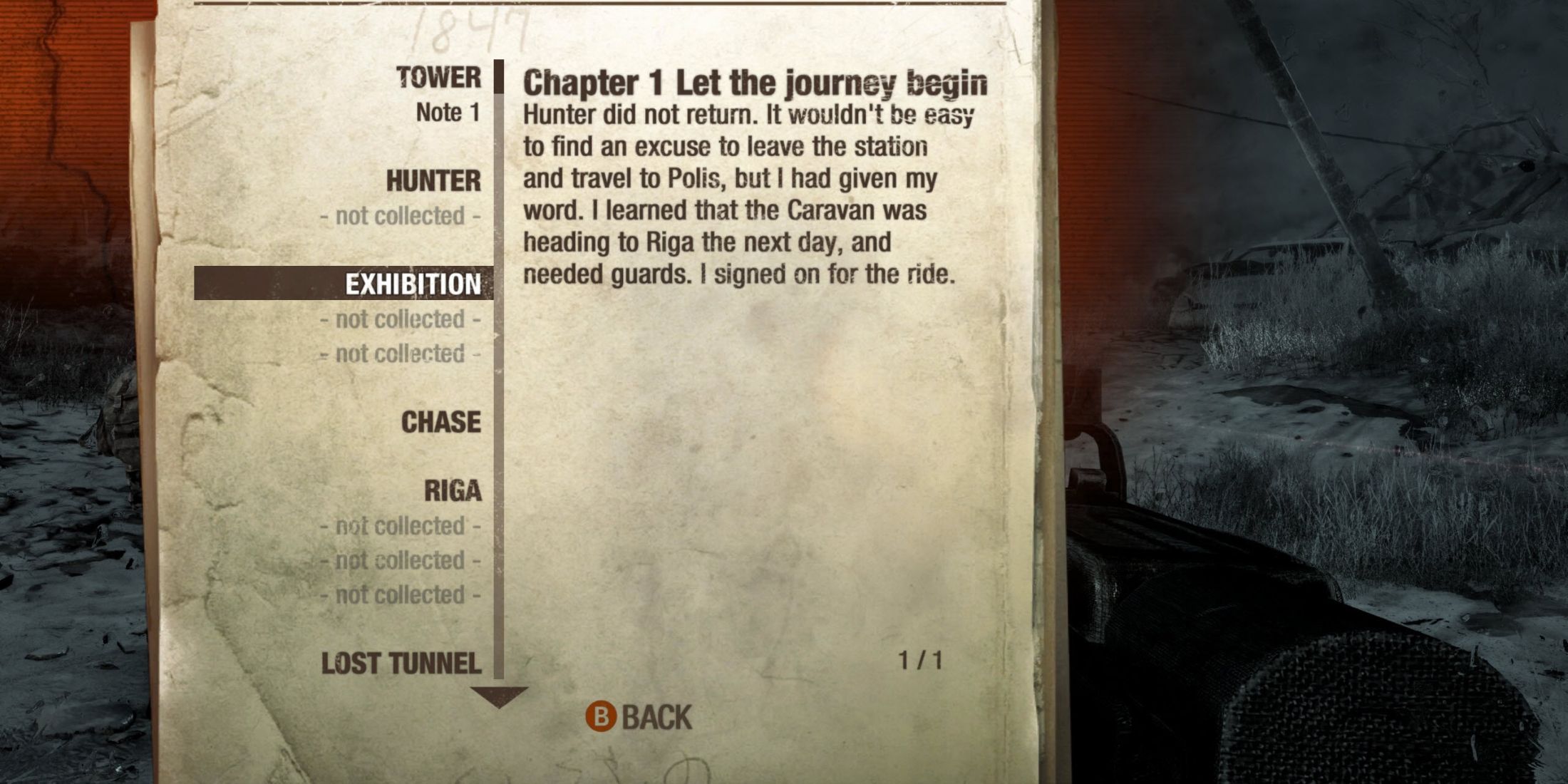 All sections and levels in Metro 2033 Redux