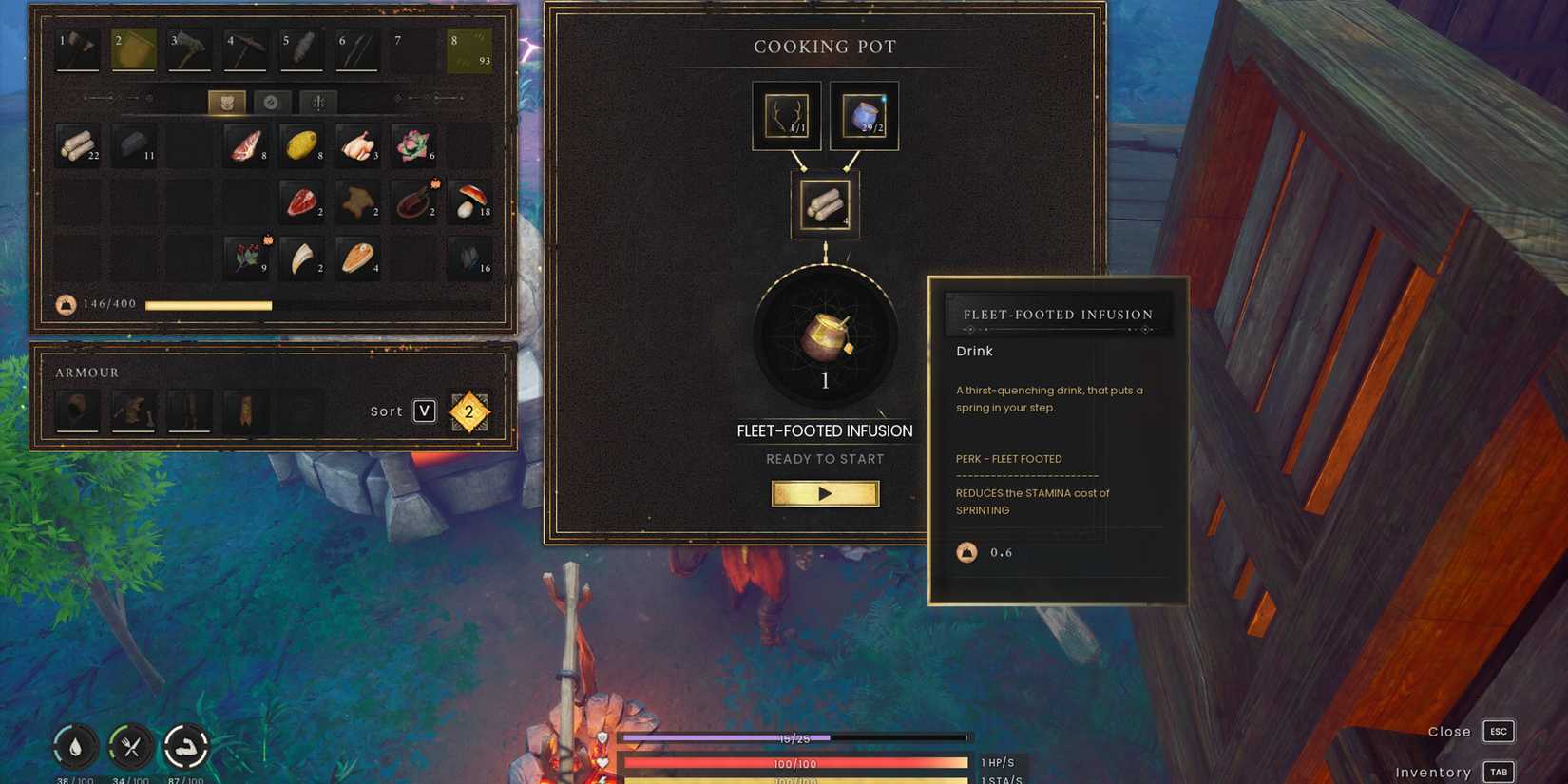 all drinks recipes in runescape dragonwilds