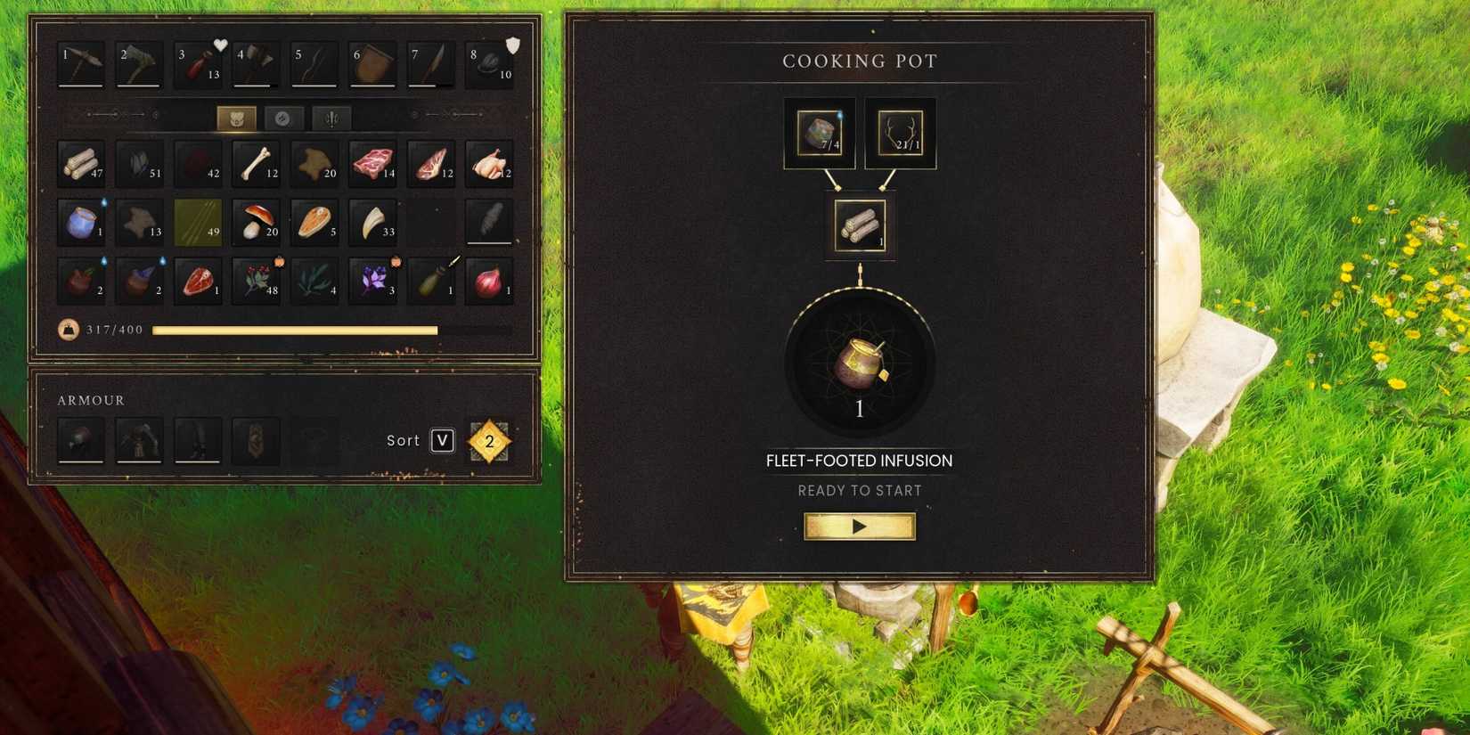 All Drinks Recipes RuneScape Dragonwilds Fleet-Footed Infusion