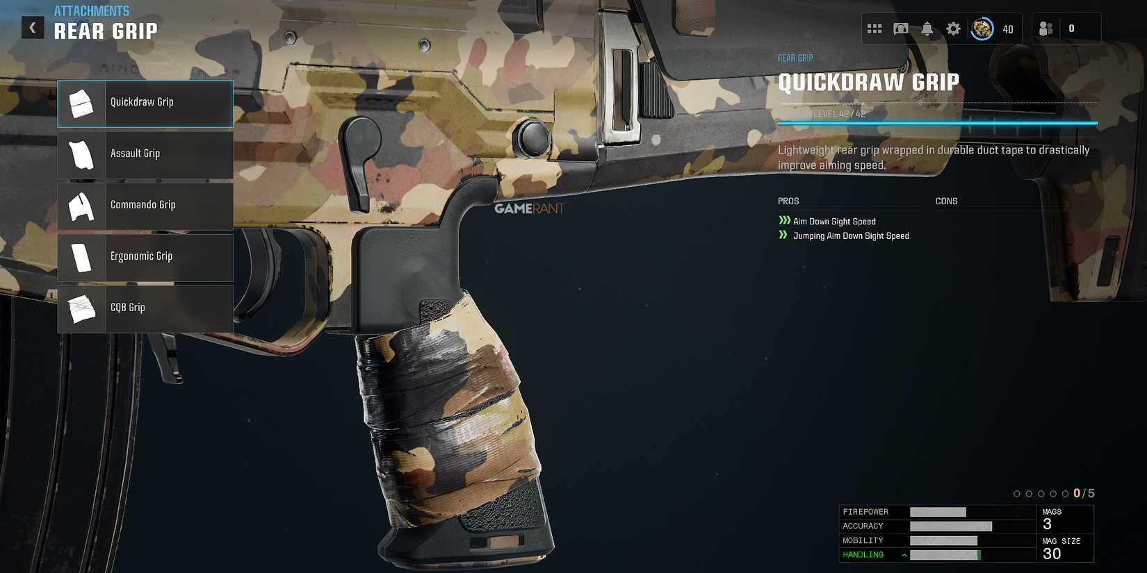 All Kilo 141 Rear Grip in Black Ops 6 & Warzone