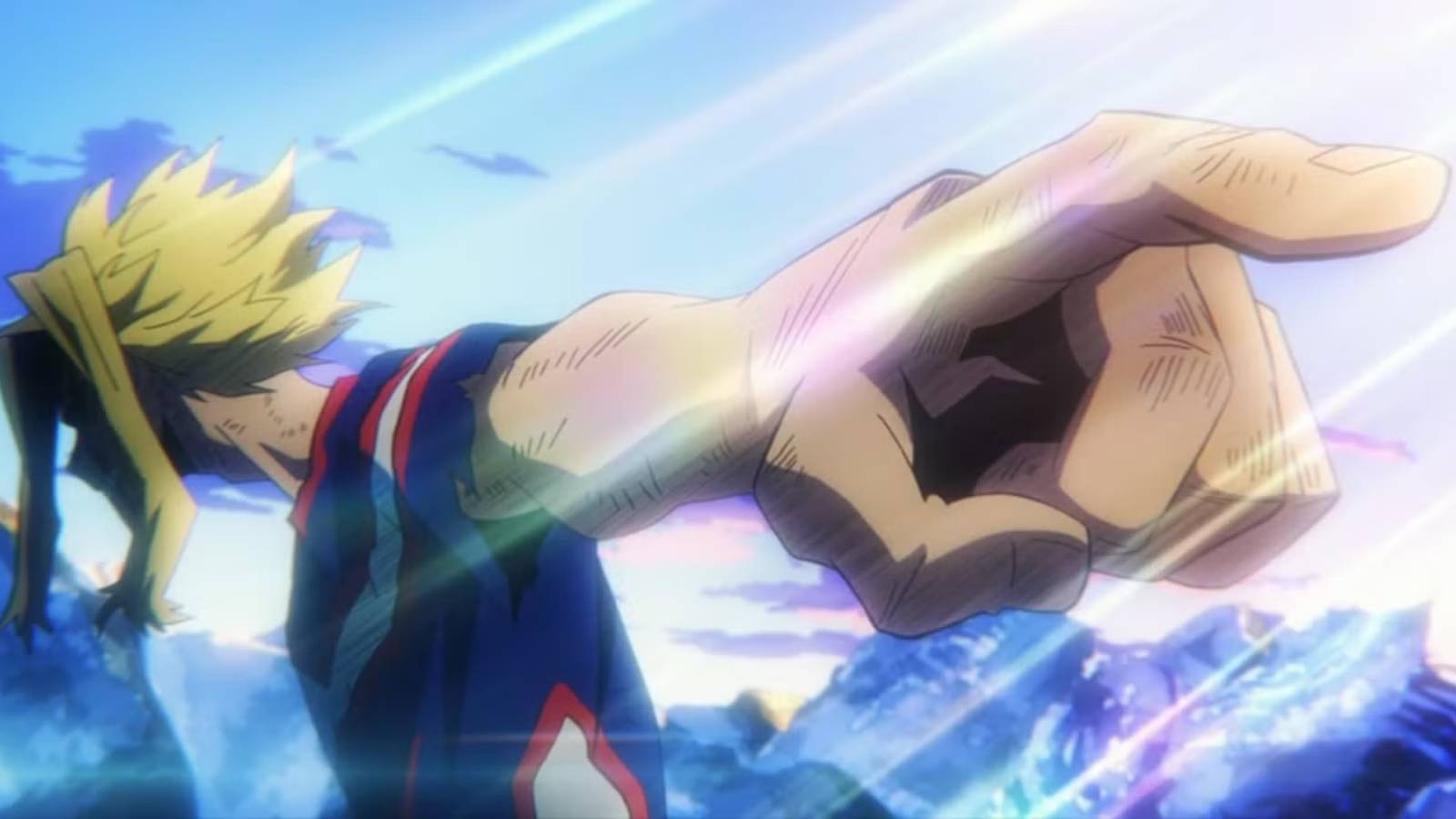 all might pointing