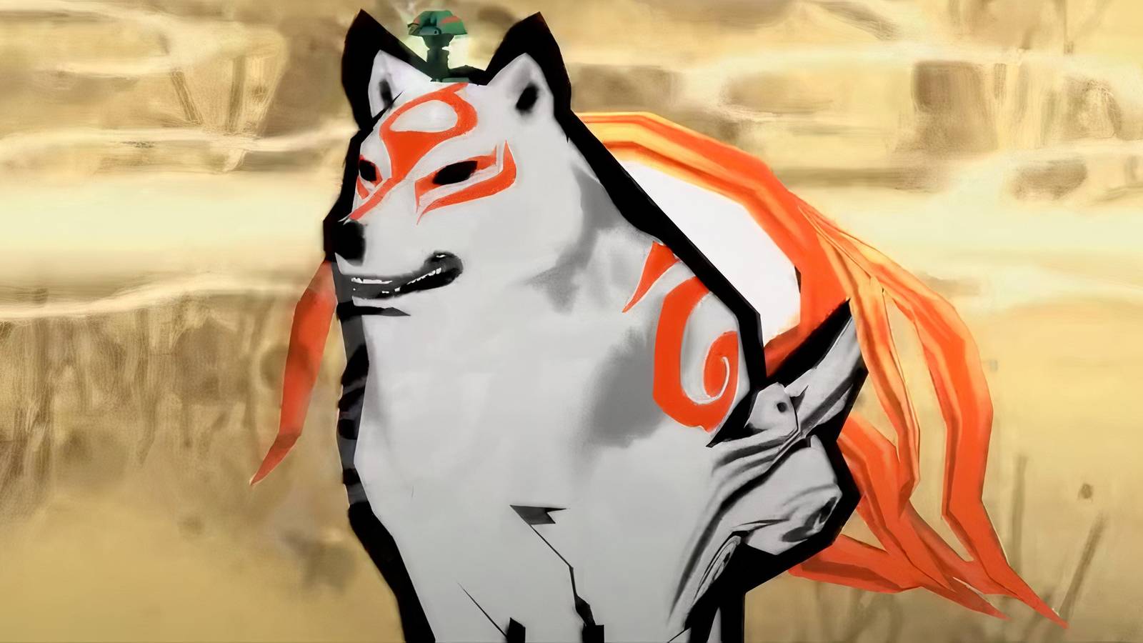 Amaterasu and Issun in Okami