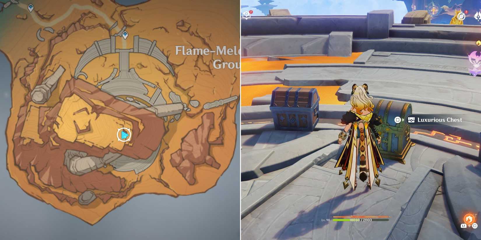 ancient sacred mountain luxurious chest 3 location in genshin impact